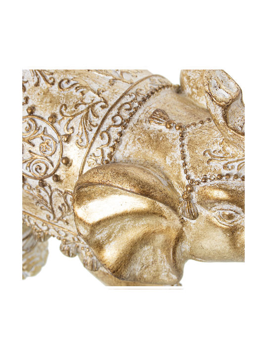 Decorative Figure Alexandra House Living Gold Acrylic Plastic Melamine Elephant 23 X 10 X 18 Cm