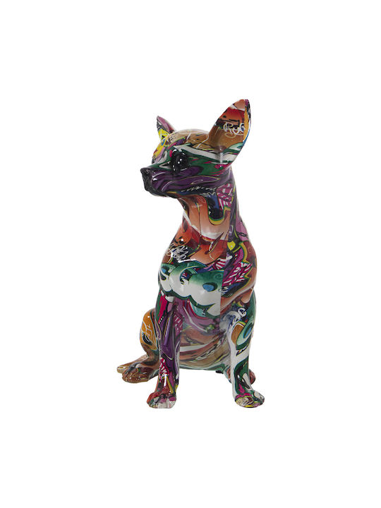 Decorative Figure Alexandra House Living Multicolor Plastic Dog 15 X 18 X 27 Cm