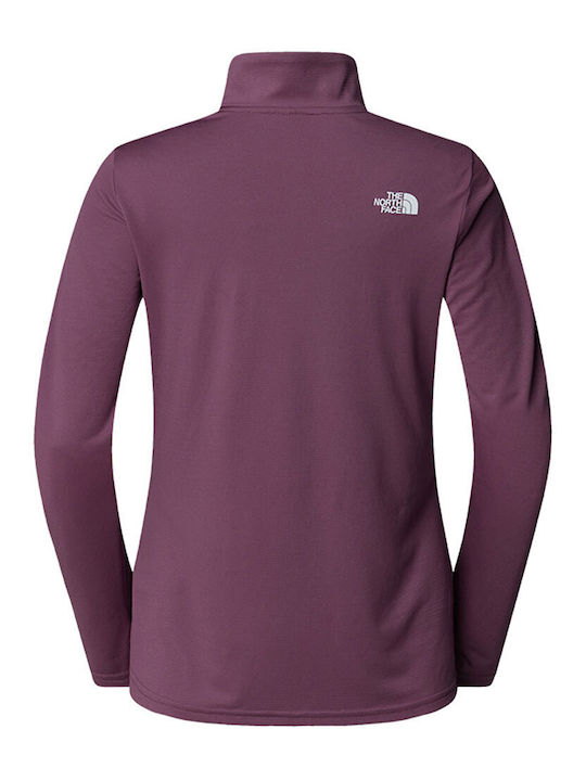 The North Face Flex 1/4 Γυναικείο Αθλητικό T-shirt Fast Drying Μωβ