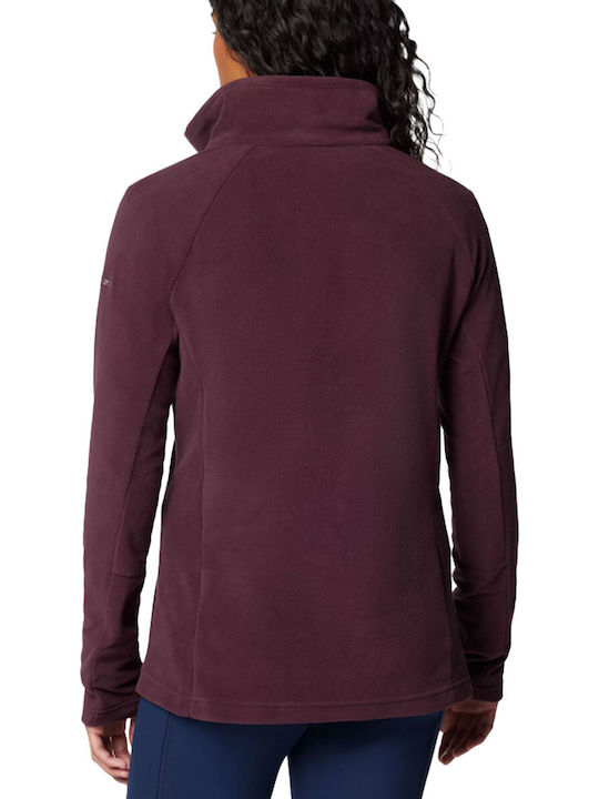 Columbia Glacial Iv 1/2 Winter Women's Fleece Blouse with Zipper Purple