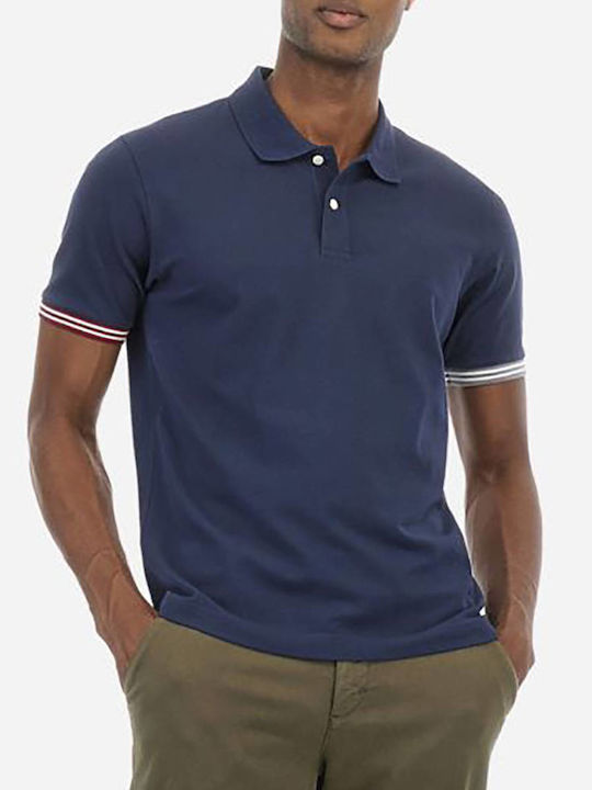 La Martina Men's Short Sleeve Blouse Polo Navy Blue