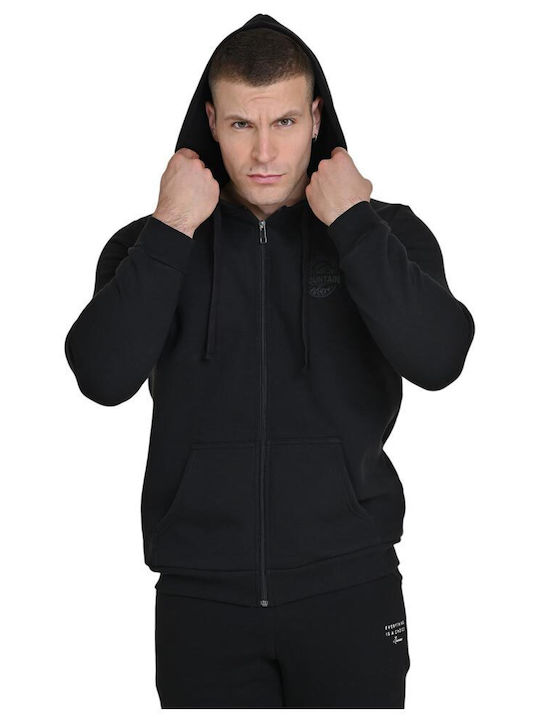 Target Herren Sweatshirt Jacke mit Kapuze Schwarz