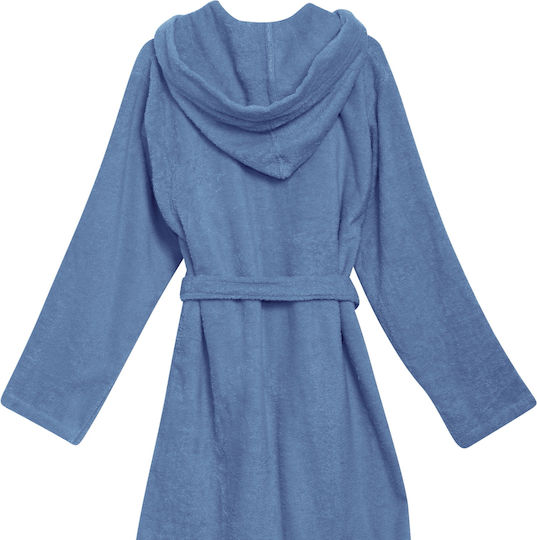 Das Home Kids Hooded Bathrobe Dusty Blue Das Home Kids Hooded Bathrobe Dusty Blue