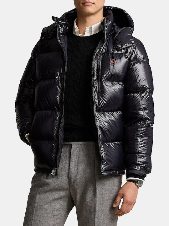 Ralph Lauren Geacă pentru bărbați Puffer Negru