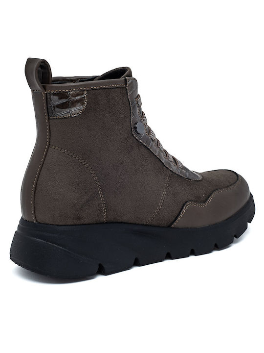 Soft & Flex Women's Ankle Boots Platform Gray