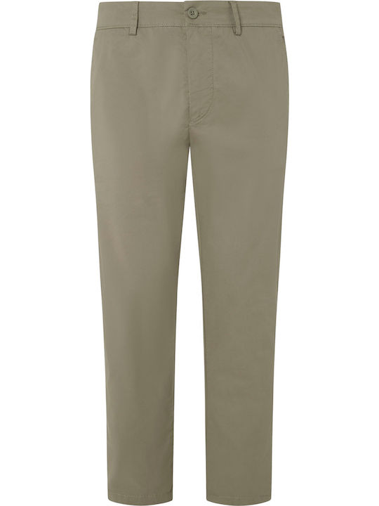 Trousers Chino in Slim Fit Palm Green