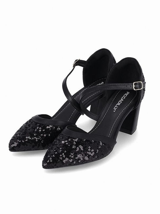 Piccadilly Anatomic Black Medium Heels