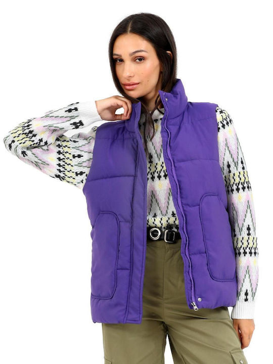 Doca Kurz Damen Ärmellos Puffer Jacke für Winter MOV