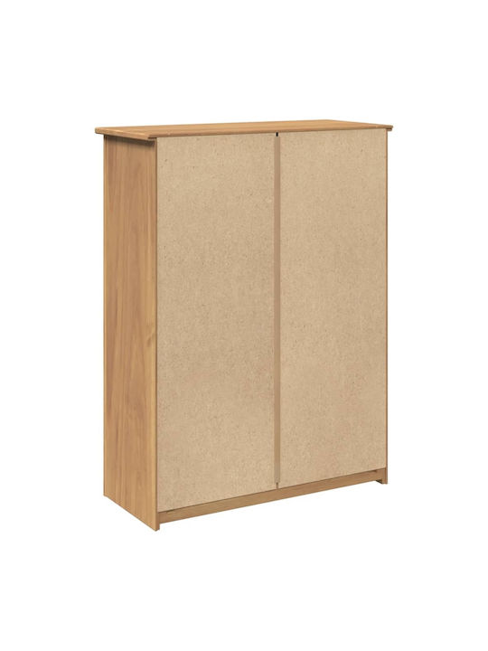 Ξύλινη Παπουτσοθήκη από Μασίφ Ξύλο 80x35x105cm