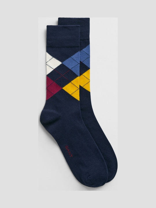 Gant Argyle Men's Socks Blue