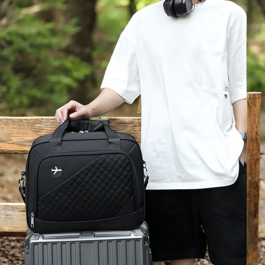 FlyNow Sack Voyage 24lt Black Fabric L40xW20xH30cm