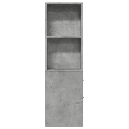 vidaXL Ντουλάπι Μπάνιου 22x41x135cm Γκρι