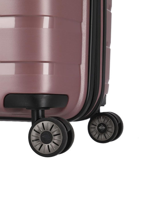 Travelite Βαλίτσα Ταξιδίου Καμπίνας Σκληρή Lilac με 4 Ρόδες Ύψους 55εκ.