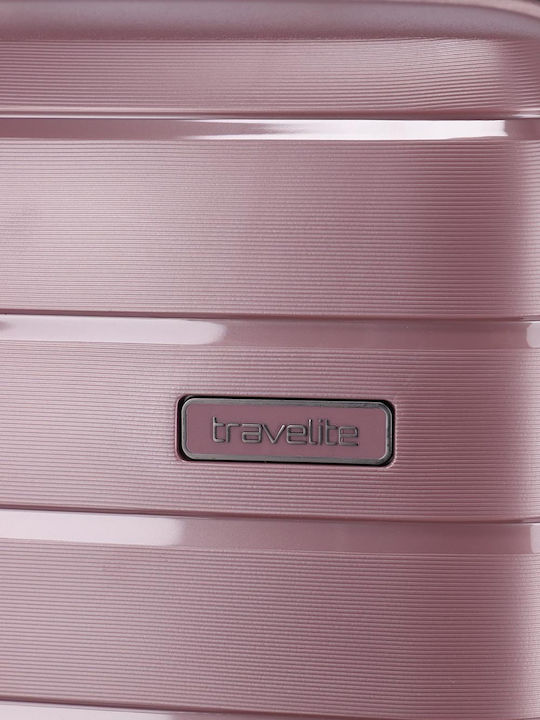 Travelite Βαλίτσα Ταξιδίου Καμπίνας Σκληρή Lilac με 4 Ρόδες Ύψους 55εκ.