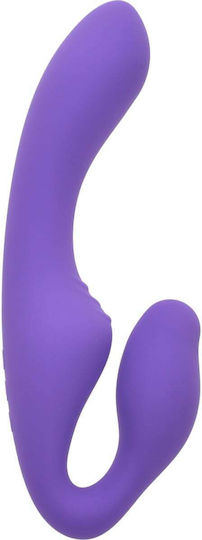 Kinksters Trägerlos Strap On mit Dildo mit Vibration in Lila Farbe
