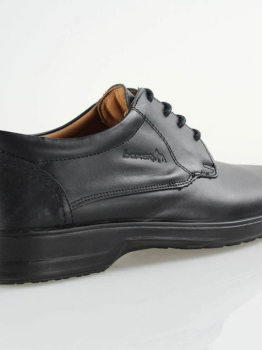 Leder Herren Freizeitschuhe Schwarz
