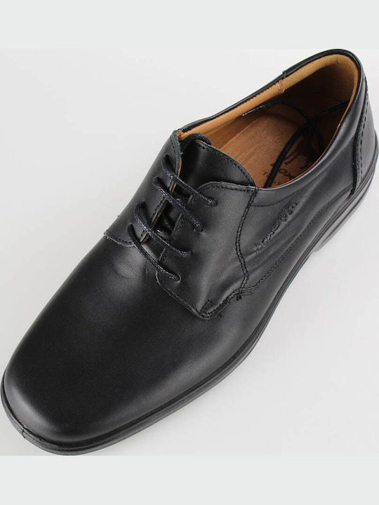 Leder Herren Freizeitschuhe Schwarz