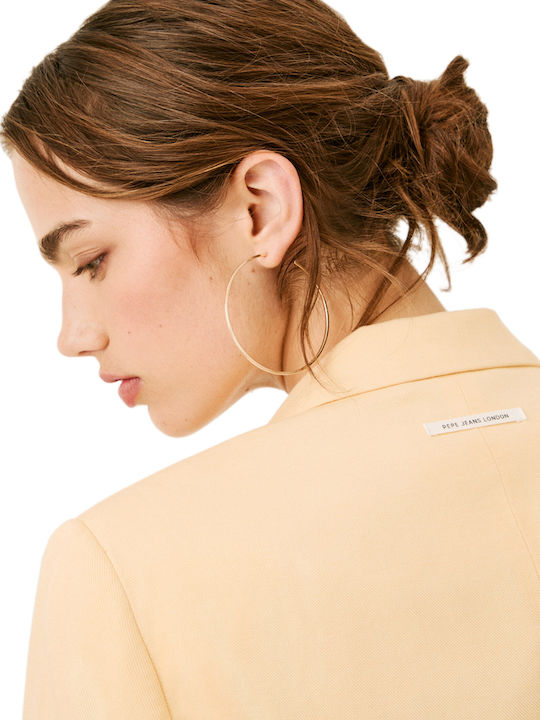 Pepe Jeans Alina Γυναικείο Σακάκι Light Yellow