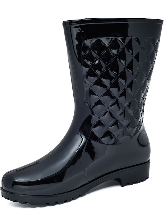 Voi & Noi Damen Gummistiefel Schwarz