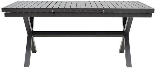 Tisch Ausziehbar Dagyn Anthracite 180x90x76cm
