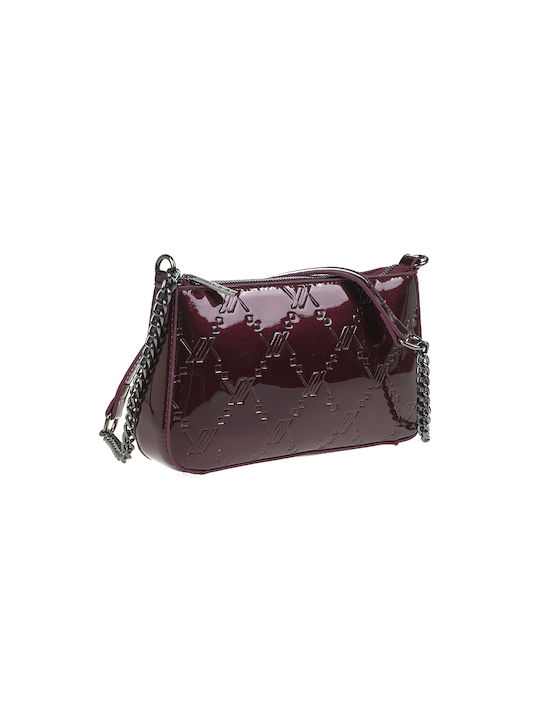 Verde Women's Bag Shoulder Burgundy