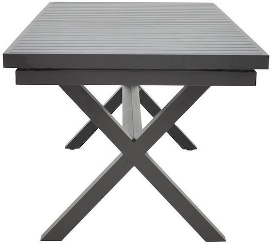 Tisch Ausziehbar Dagyn Anthracite 180x90x76cm