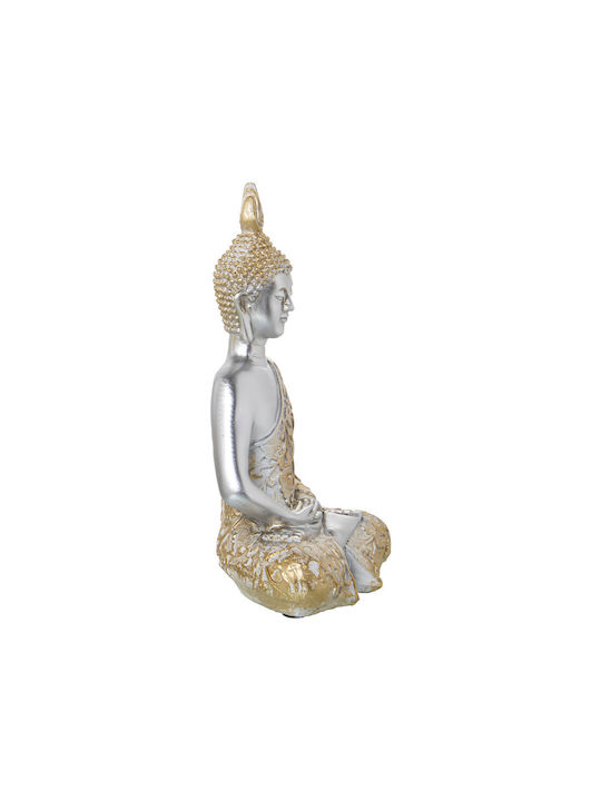 Decorative Figure Alexandra House Living Gold Silver Acrylic Plastic Melamine Buddha