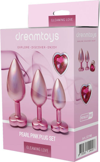 Dream Toys Gleaming Anale Plugs Elektrische Gitarren Rosa 3Stück