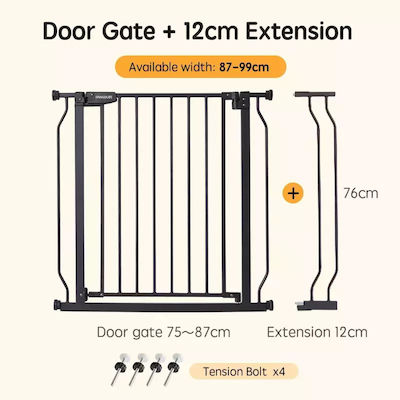 Safety Gates made of Metal in Gray Color 1pcs