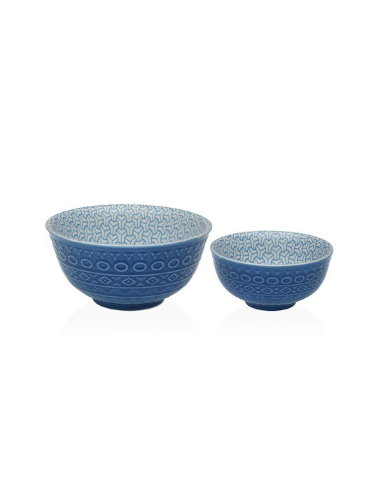 Versa Serving Bowl Round Ceramic Blue with Diameter 16cm 1pcs