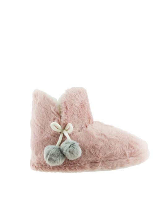 Adam's Shoes Winter Women's Slippers in Pink color