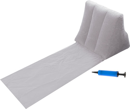 Beach Mat Beach Lounger Inflatable Gray Backrest