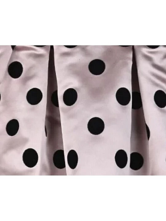 Boutique Rochie pentru Copii Catifea Polka Dot Μαύρο-ροζ