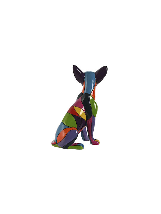 Decorative Figure Home Esprit Multicolored Dog 17 X 11 X 25 Cm