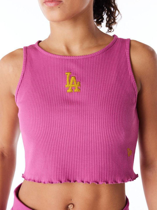 New Era Women's Athletic Crop Top Sleeveless Purple