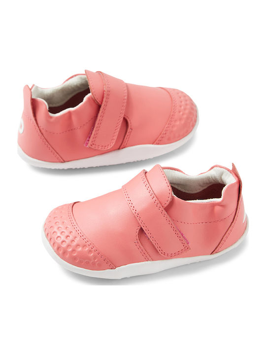 Kinder Sneakers mit Klettverschluss Koralle