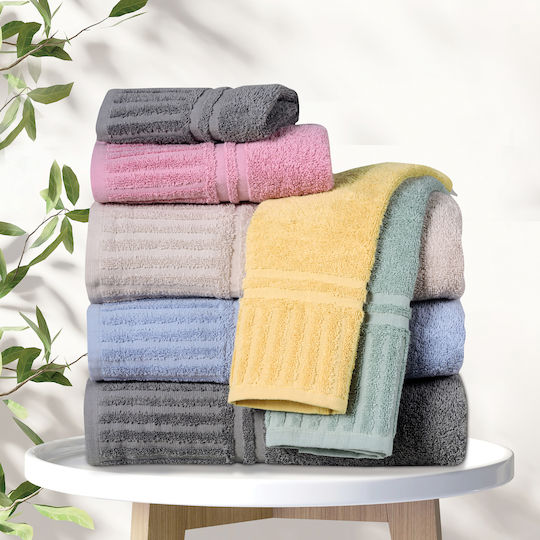 Das Home Set of Bath Towels 3 pcs 0750 Blue Weight 480gr/m²