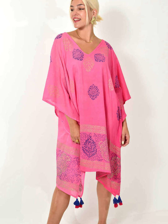 Potre Women's Caftan Beachwear Fuchsia