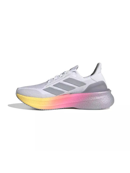 Adidas Ultraboost 5X Damen Sportschuhe Laufen Cloud White / Halo Silver / Lucid Pink