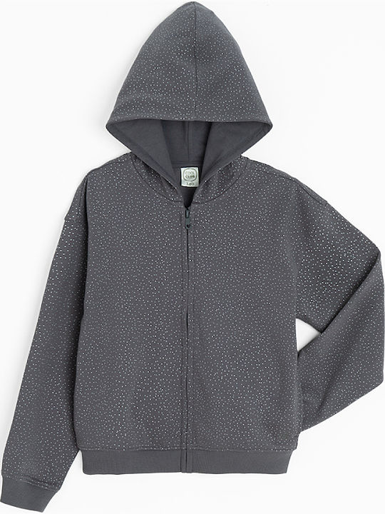 Cardigan pentru copii cu Glugă Negru