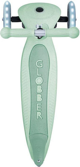Globber Παιδικό Πατίνι Αναδιπλούμενο Primo Lights Ecologic Τρίτροχο Pistachio