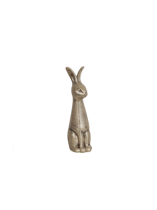 Dekorative Figur Romimex Beiger Keramik-Hase 14 x 48 x 18 cm