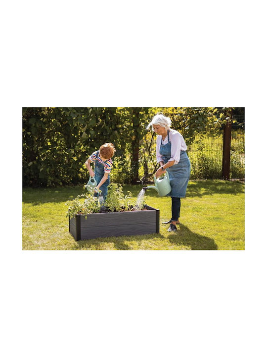Keter Hochbeet Graphit Ahorn Trog 106 x 50 x 32 cm
