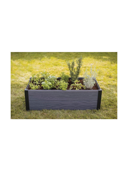 Keter Hochbeet Graphit Ahorn Trog 106 x 50 x 32 cm