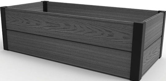 Keter Elevated Vegetable Garden Graphite Maple Trough 106 X 50 X 32cm