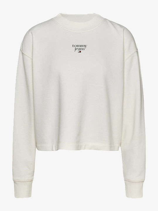 Tommy Hilfiger Tjw Essential Logo Γυναικείο Φούτερ Offwhite