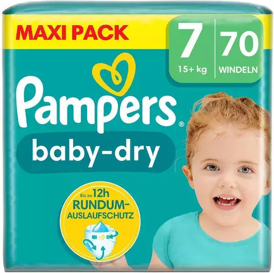 Pampers Windelhosen Baby Dry Nr. 7 für 15+ kgkg 70Stück