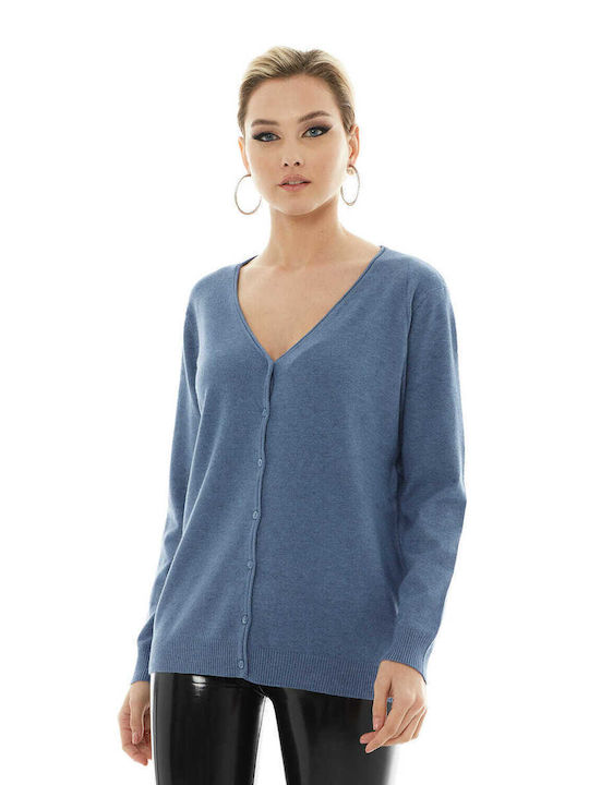 RichgirlBoudoir Women's Knitted Cardigan Blue