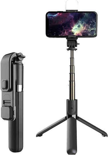 Techsuit Selfie Stick με Bluetooth Μαύρο