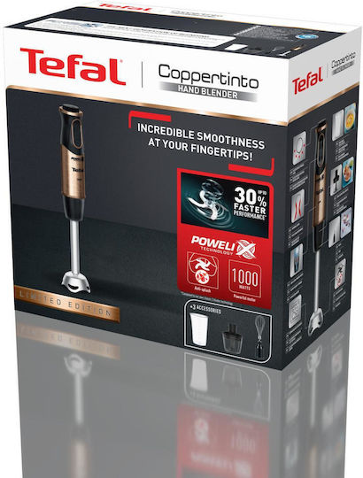 Tefal Quickchef Ραβδομπλέντερ με Ανοξείδωτη Ράβδο 1000W Μαύρο